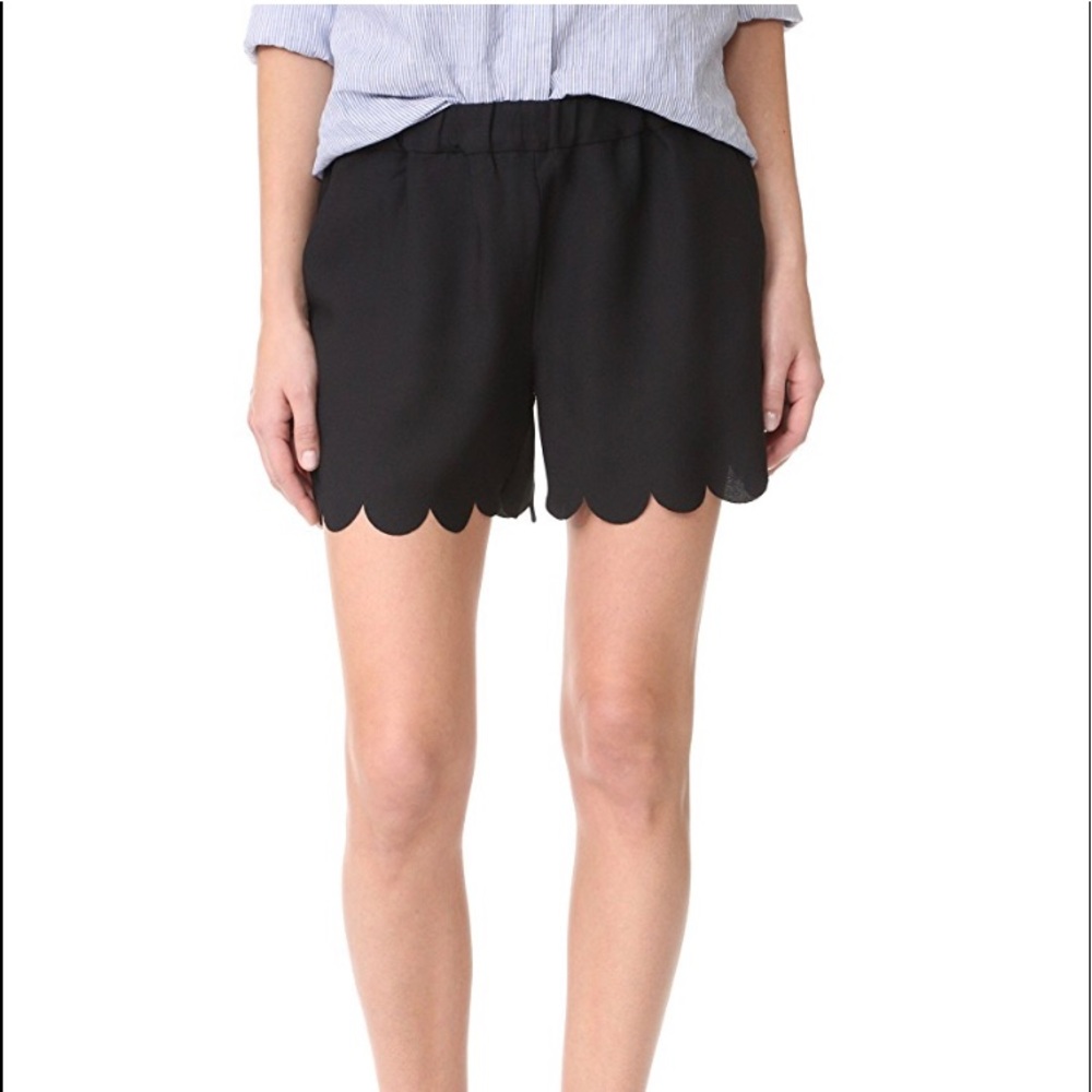 Madewell Scalloped Hem Pull On Shorts
